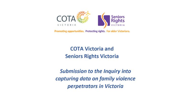 Submission to the Inquiry into capturing data on family violence ...