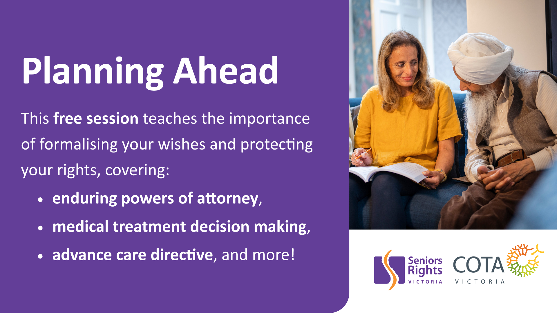 Planning Ahead information session (Long Gully, VIC)